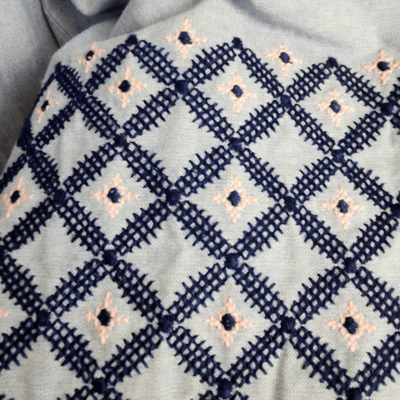 Rebecca Minkoff Blue Smocked Neckline Mini Dress XS (4502) - Picture 3 of 7